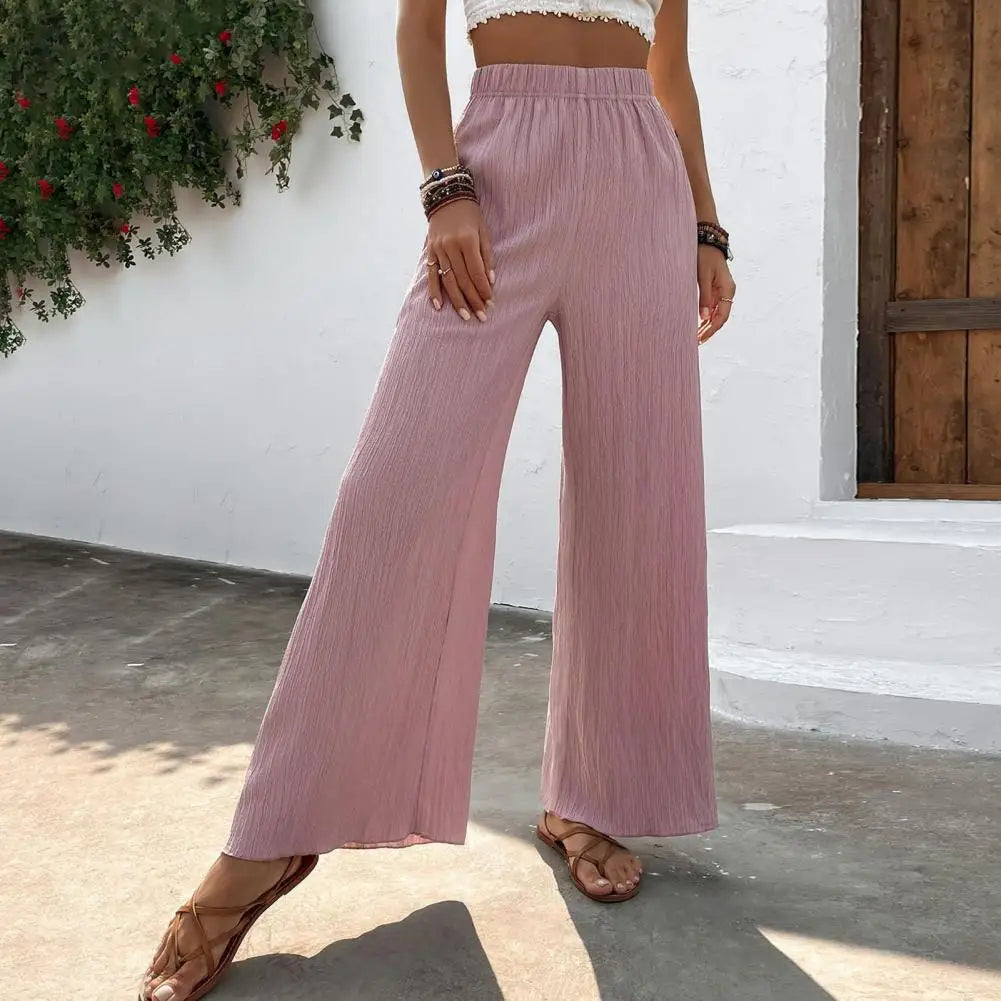 Summer High Waist Wide Leg Pants for Women