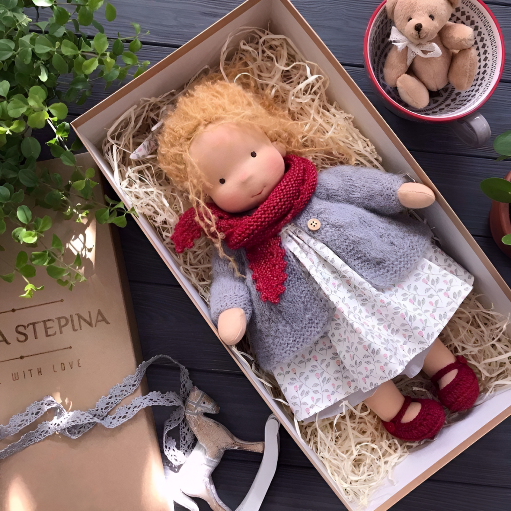 Handmade Waldorf Cuddly Doll
