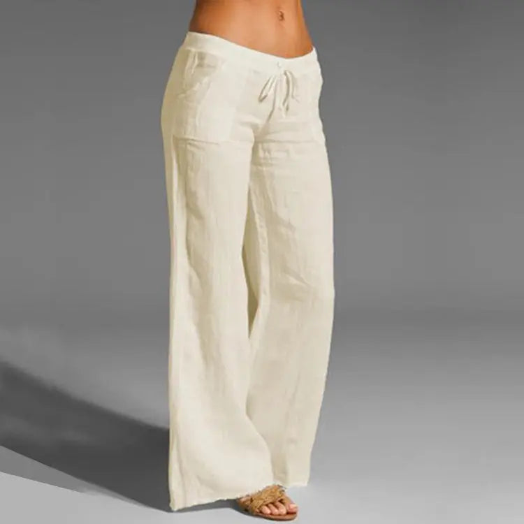 Women's Linen comfortable Loose Summer Trousers Effortless Cool for Warm-Weather Days