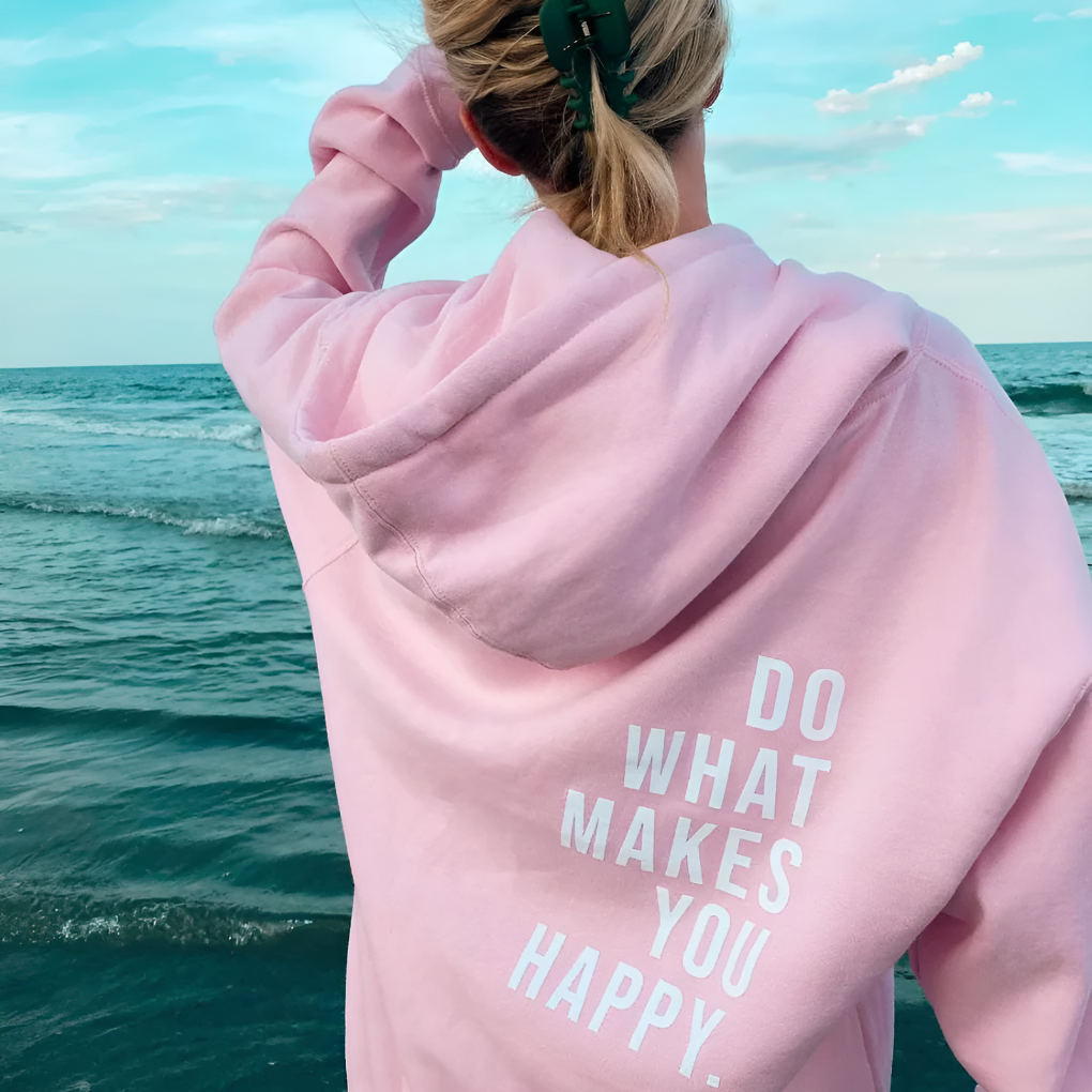 Unisex Happy Hooded Sweatshirt