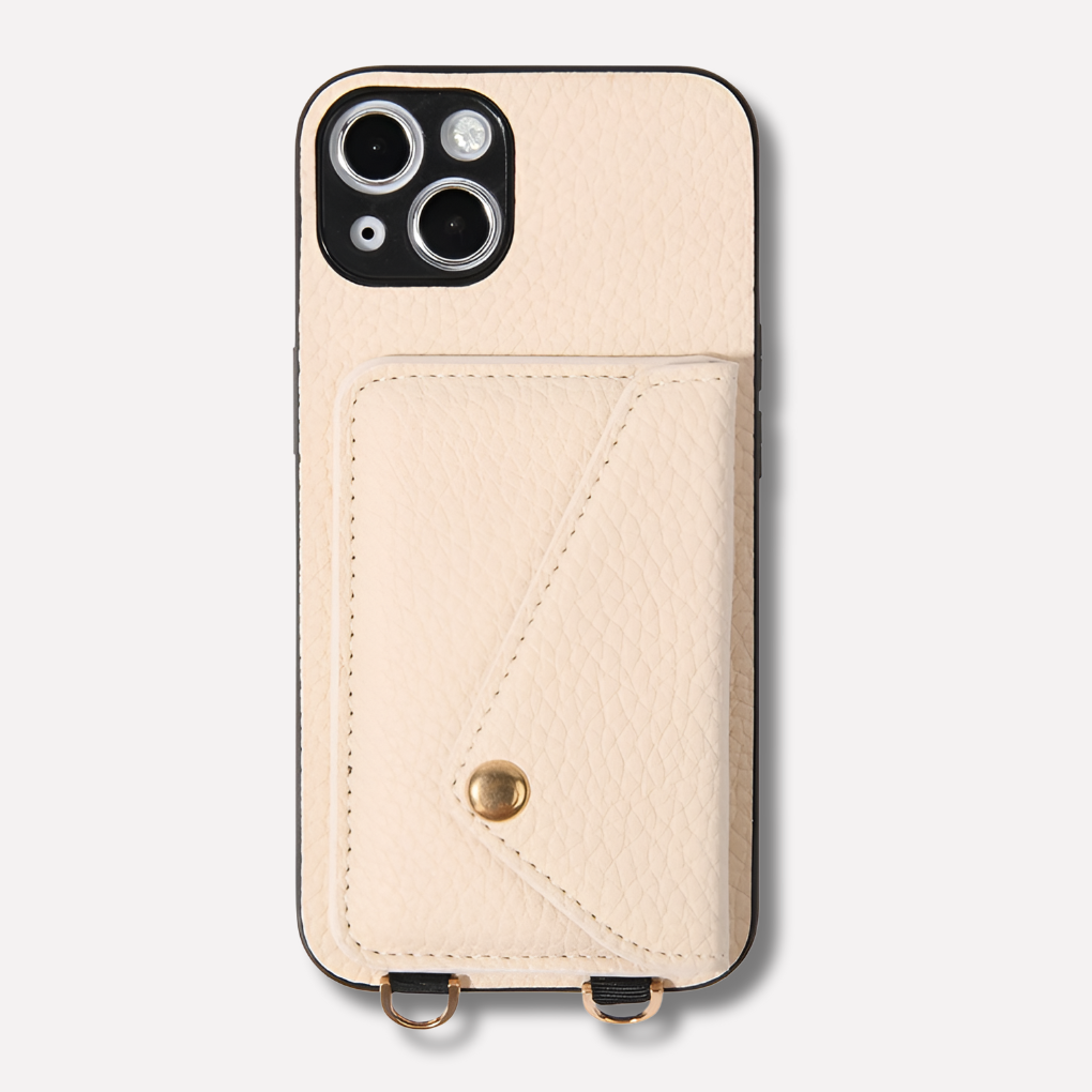 Leather Crossbody Phone Case – With Lanyard and Built-In Card Holder