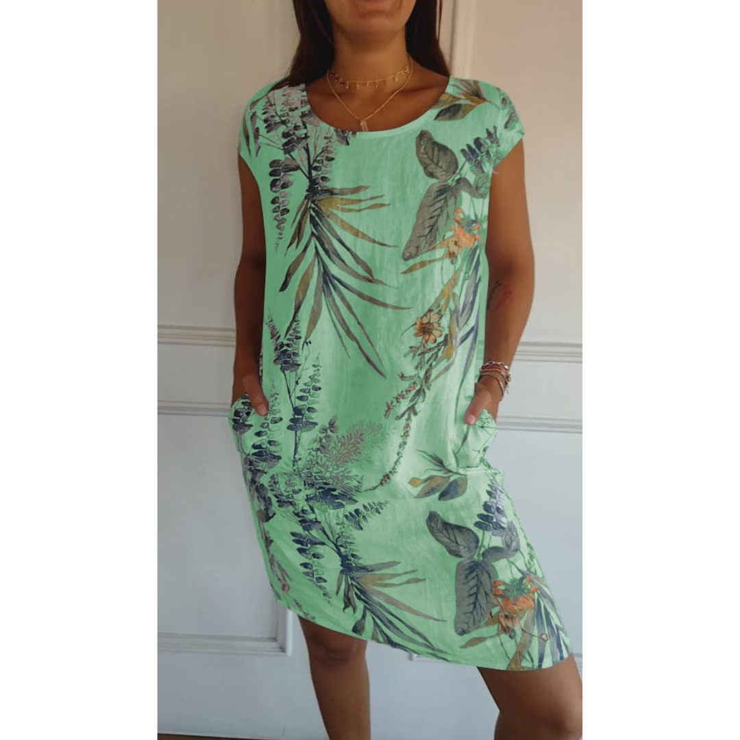 Comfortable Round-Neck Dress