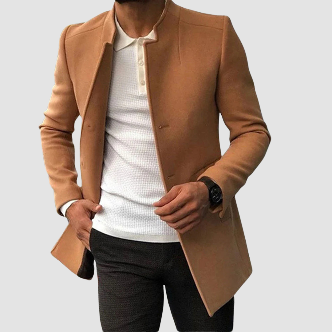 Classic Long Men's Coat Timeless Elegance for Every Season