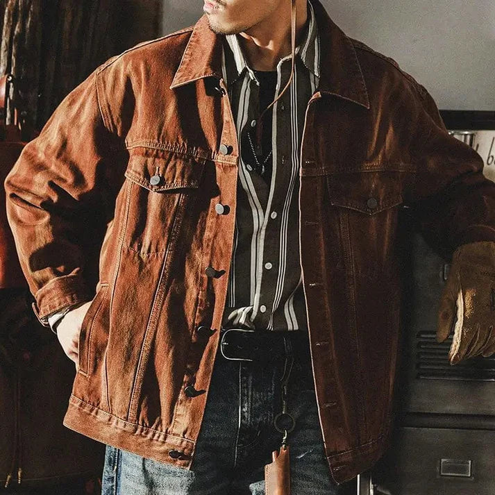 Denim Men's Jacket Classic Style Meets Modern Comfort