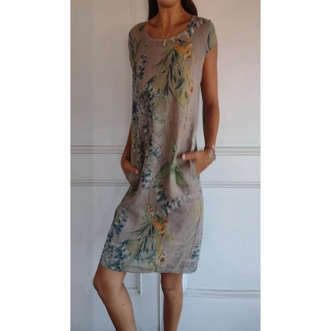 Comfortable Round-Neck Dress