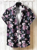 3D Flower Print Hawaiian Shirt Vibrant Style for Laid-Back Days