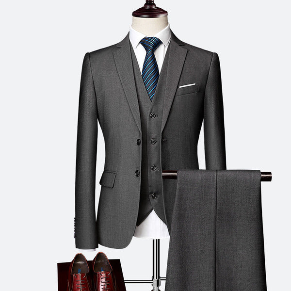 Luxe 3-delig Slim Fit Pak voor Heren