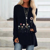 Sweatshirt with 3D Floral Embroidery Soft Texture Meets Subtle Elegance
