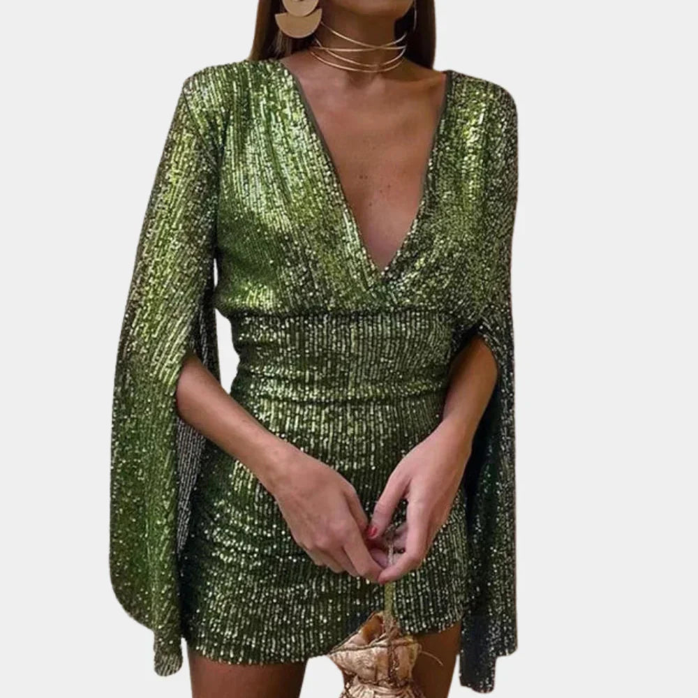Glamour Dress with Shimmering Details
