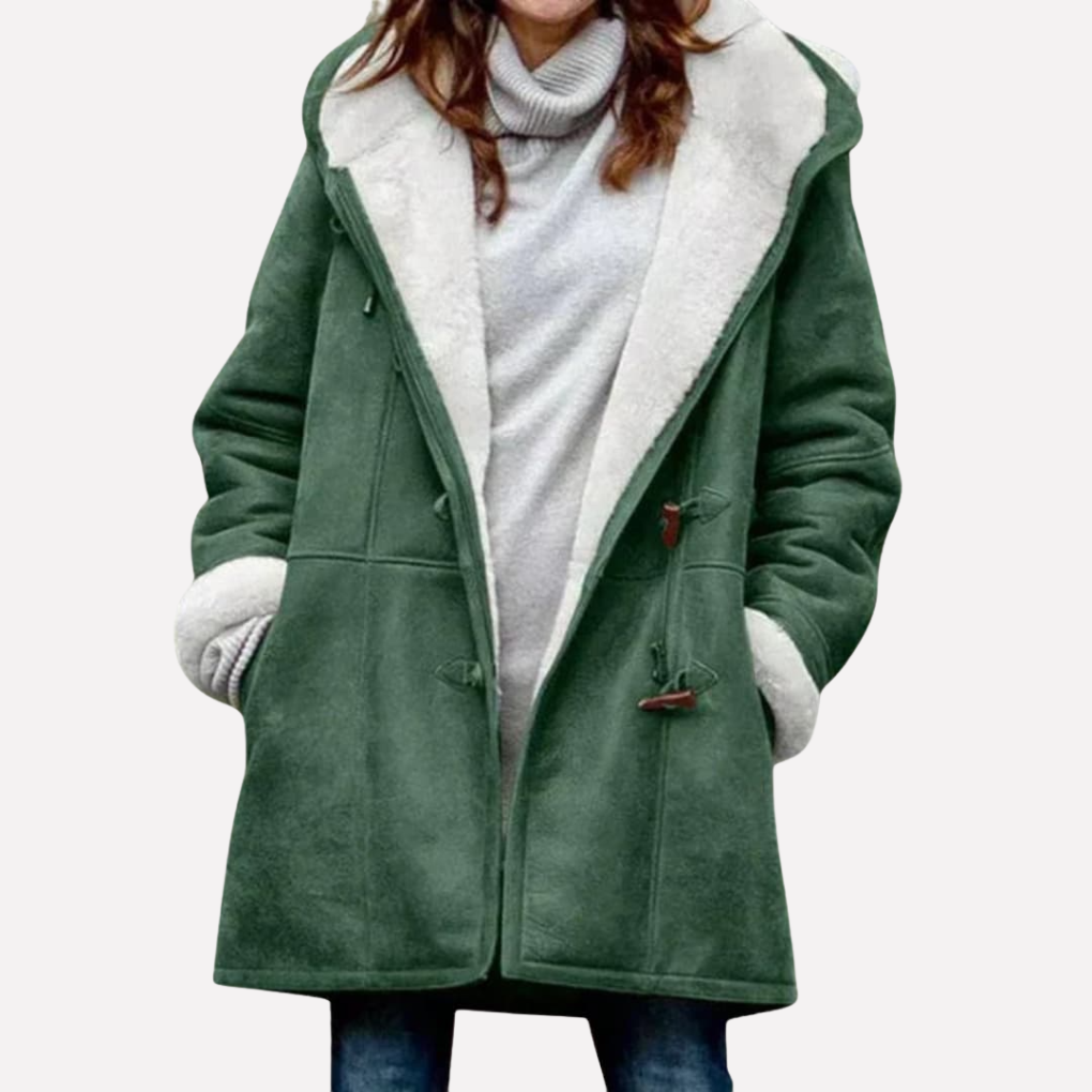 Women’s Jacket with Hood and Toggle Closure