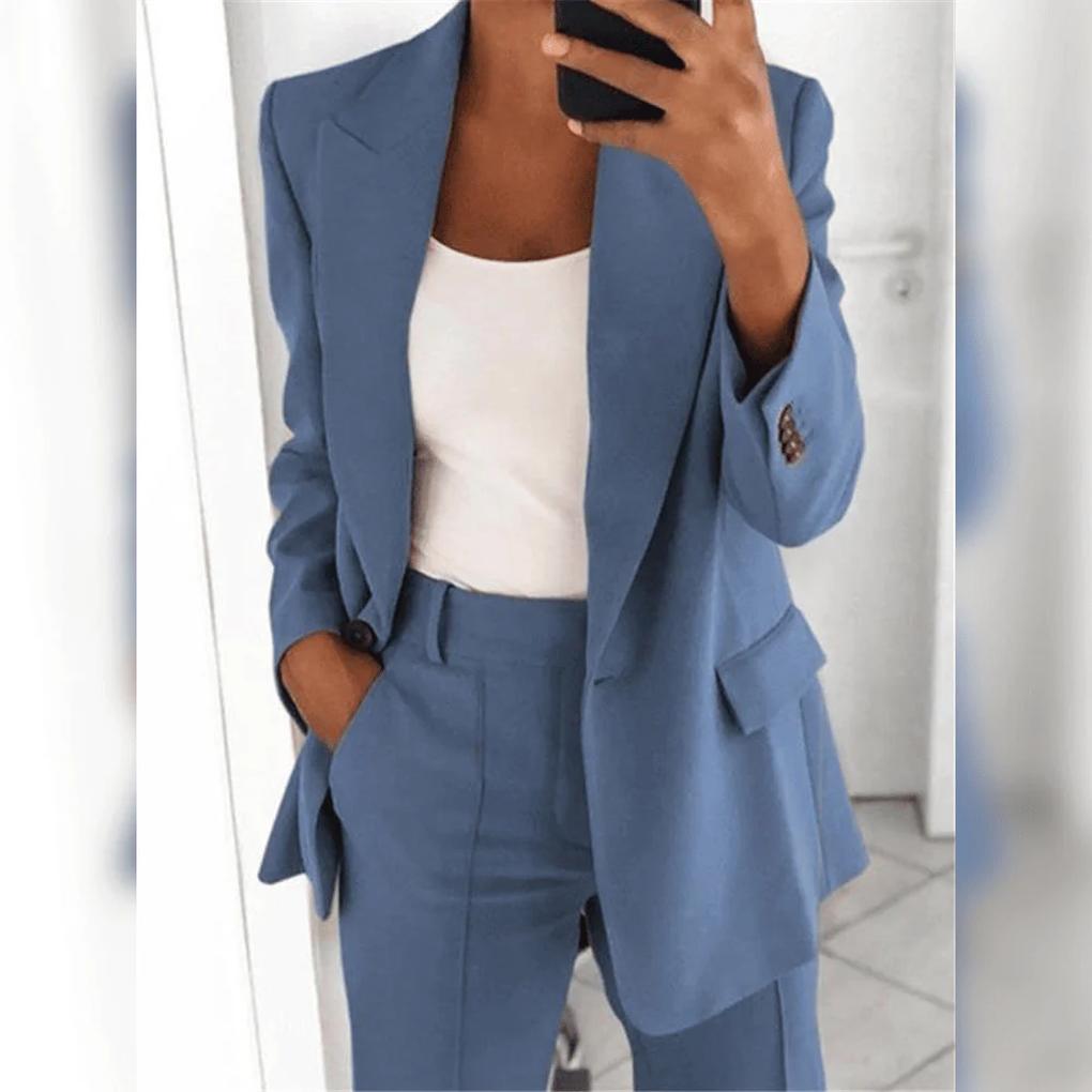 Elegant 2-Piece Women’s Suit Set – Polished Pair for Formal Looks