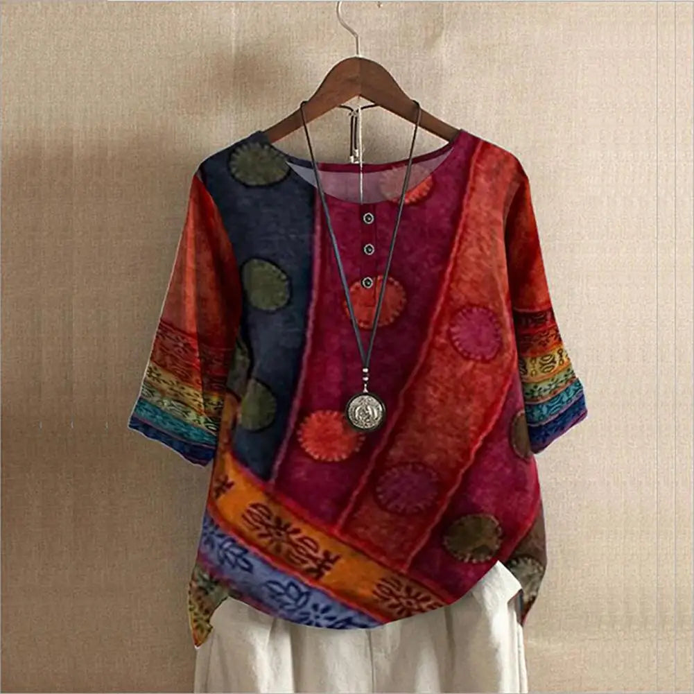 Elegant Round-Neck Top