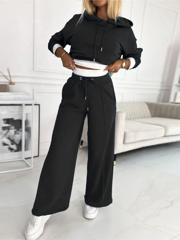 Stylish Two-Piece Jogging Lounge Set for Women