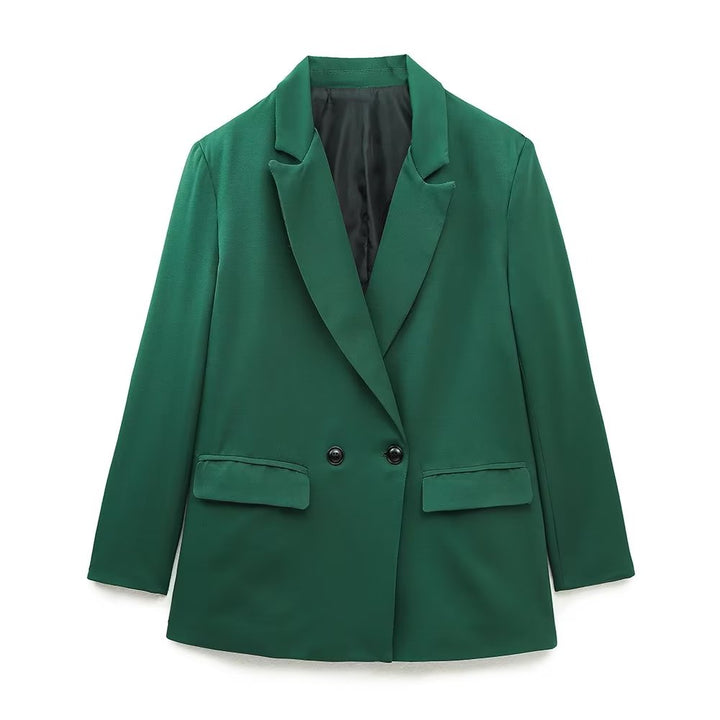 Elegante Double-Breasted Blazer voor Dames