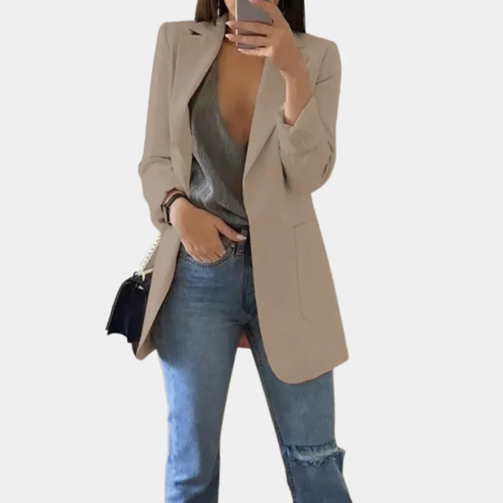 Long Slim Fit Blazer for Women – Timeless Elegance Meets Modern Tailoring