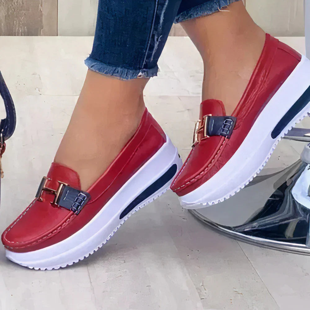 Women’s Platform Loafers – Modern Slip-On Style