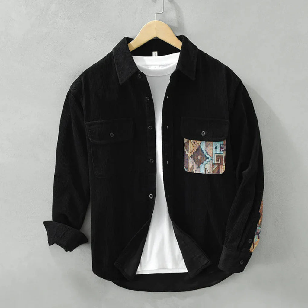 Men's Vintage Long Sleeved Shirt  Classic Style with Timeless Appeal