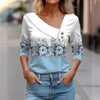 Rezza – Stylish Long-Sleeve Floral Print Blouse