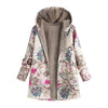 Long Women's Spring Jacket with Hood and Front Pockets