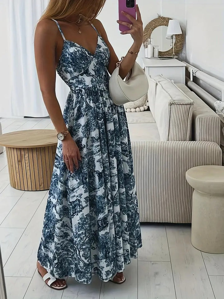 V-Neck Maxi Dress for Women