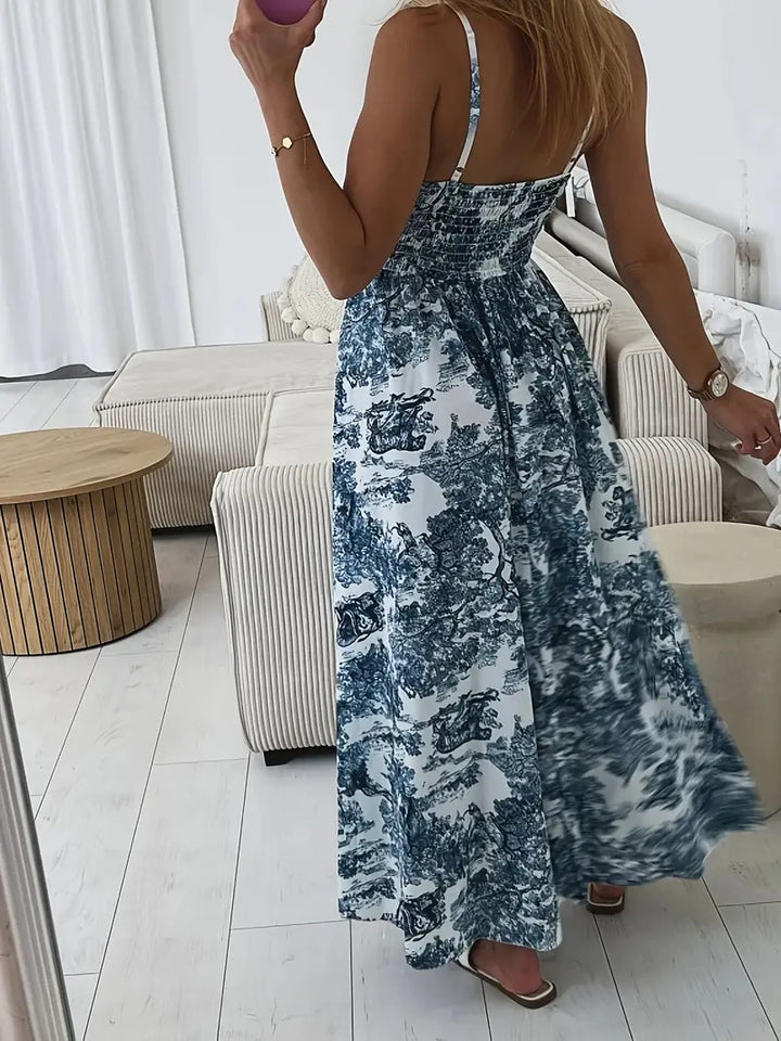 V-Neck Maxi Dress for Women