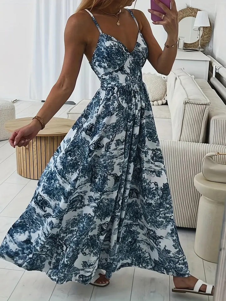 V-Neck Maxi Dress for Women