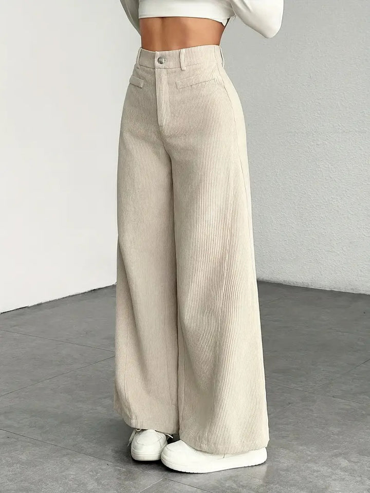 Casual High Waist Wide Leg Pants