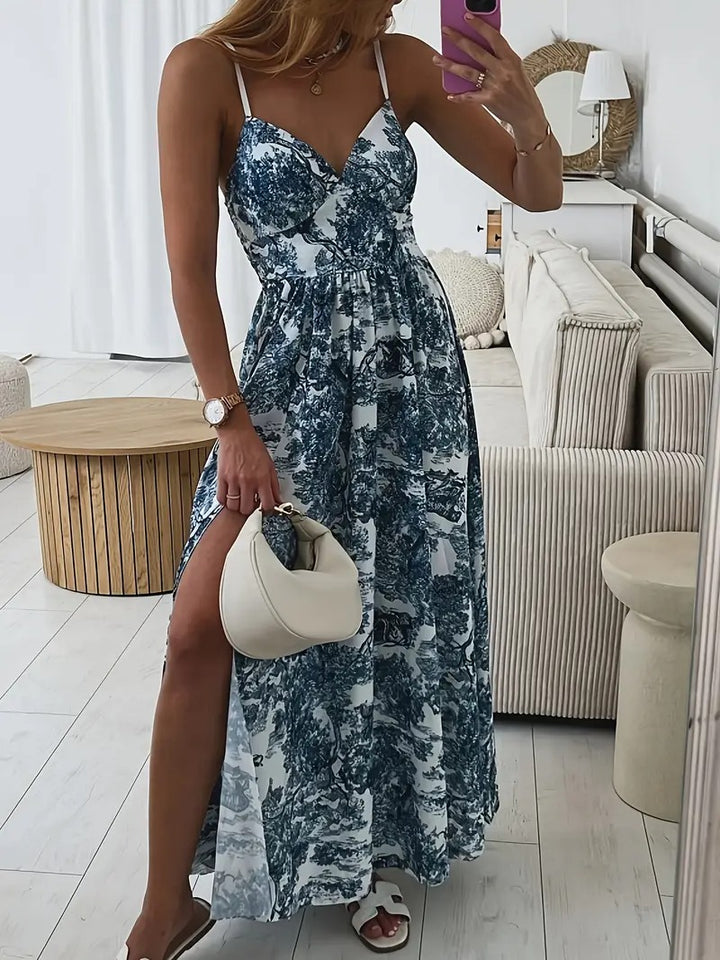 V-Neck Maxi Dress for Women