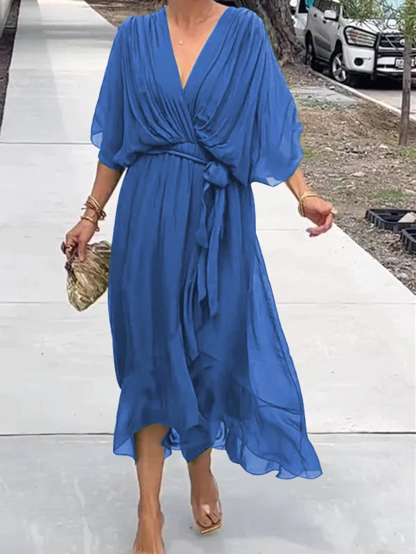 Elegant V-Neck Dress