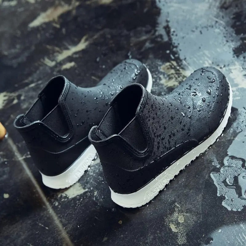 Lightweight Durable and Waterproof Men’s Slip On Rain Boots