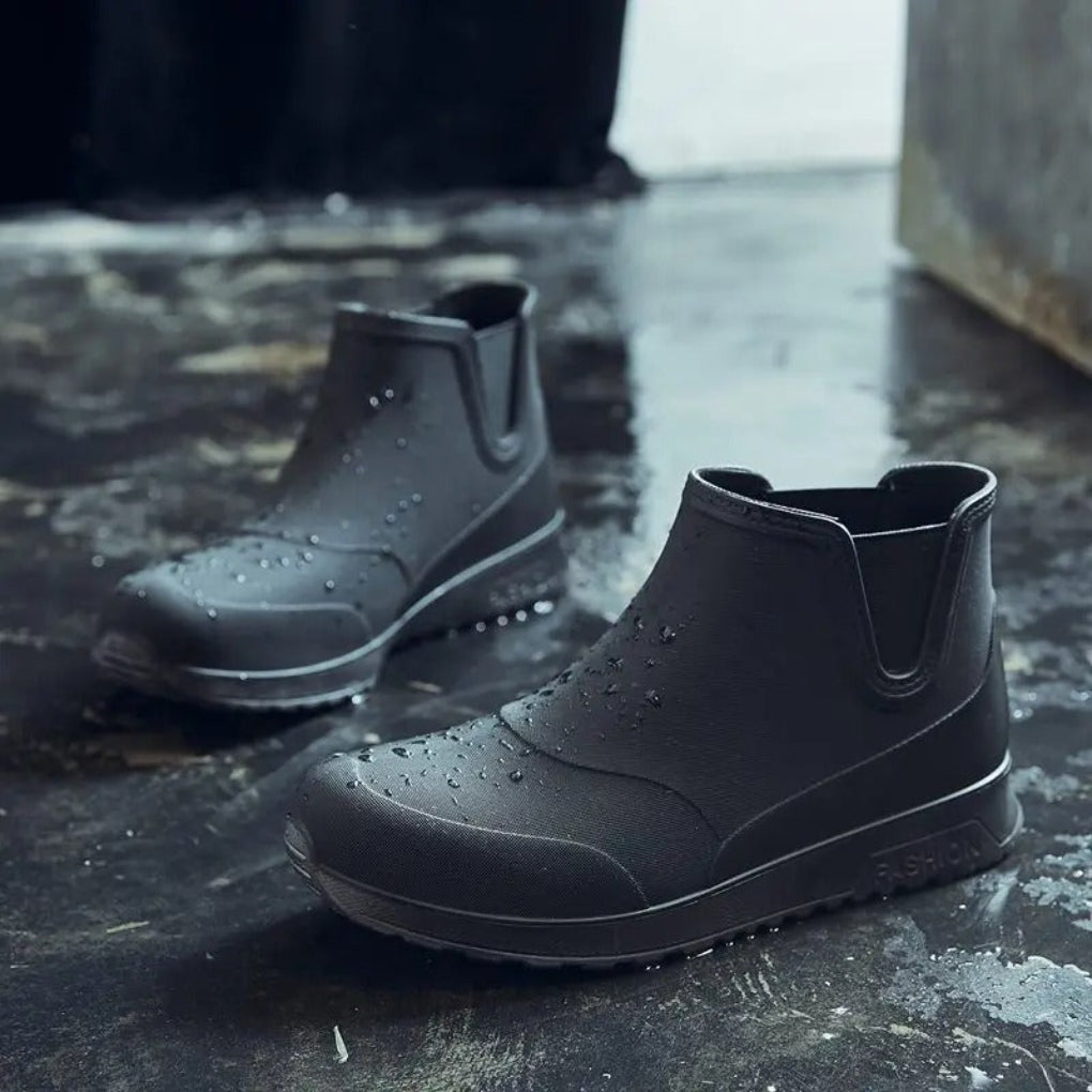 Lightweight Durable and Waterproof Men’s Slip On Rain Boots