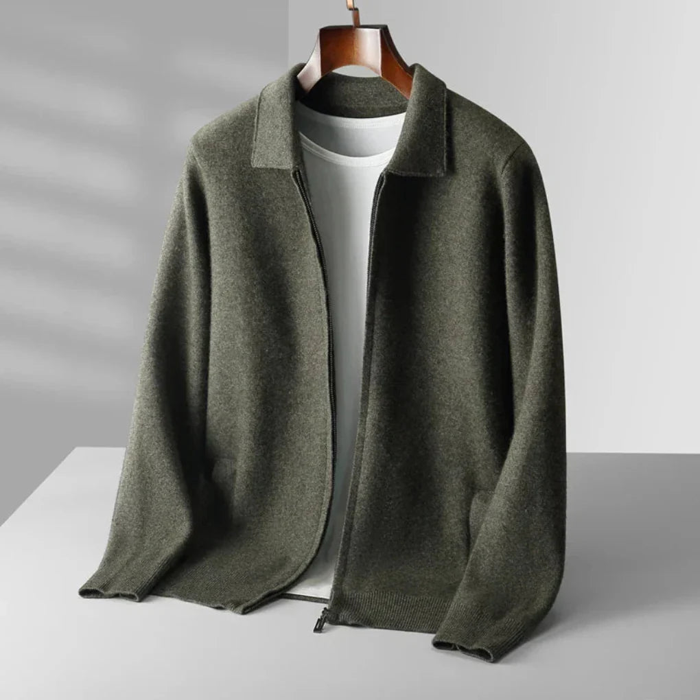 Men’s Regular Fit Vest with Full Zip and Side Pockets
